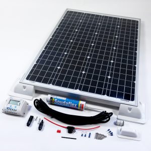 100w 12v Solar Battery Charger Vehicle Kit Deluxe