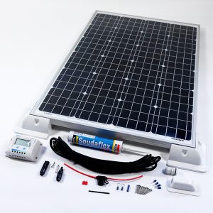 120w 12v Solar Battery Charger Vehicle Kit Deluxe