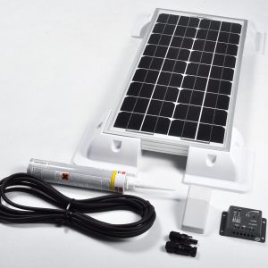 20w 12v Solar Battery Charger Vehicle Kit Deluxe