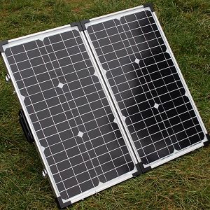 12v Solar Battery Charger - 80w Briefcase