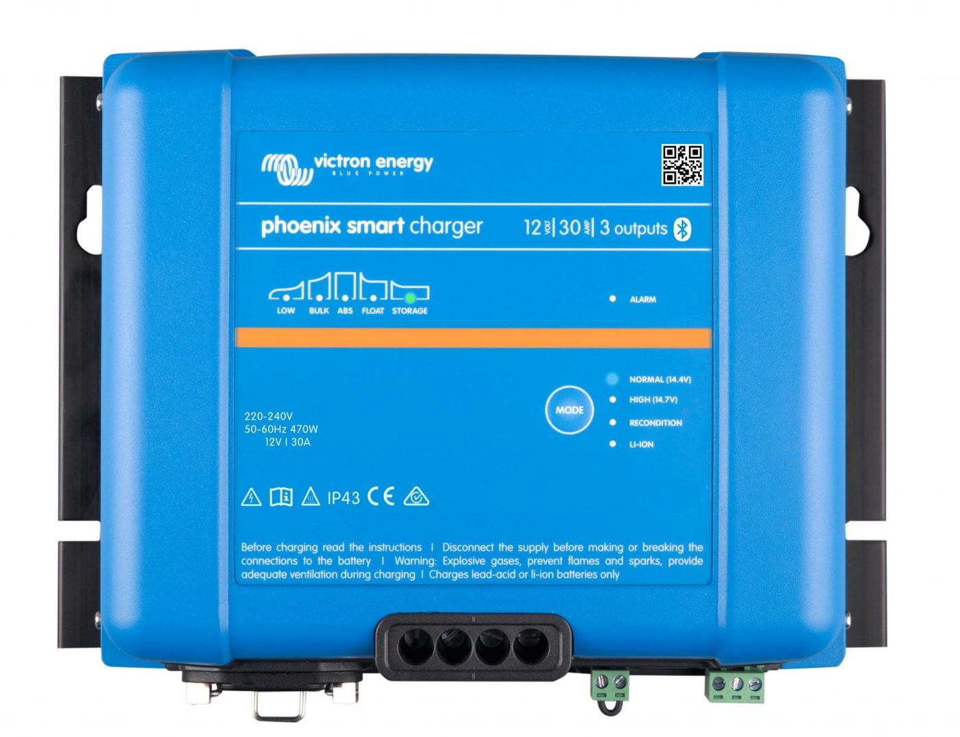 Victron Phoenix Smart IP43 Charger 12v 30A 3 Outputs