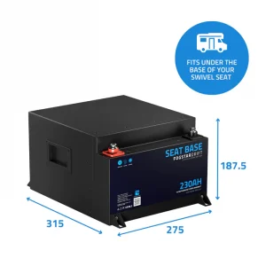 Fogstar Drift 12v 230ah Seat Base Lithium Leisure Battery - Image 2